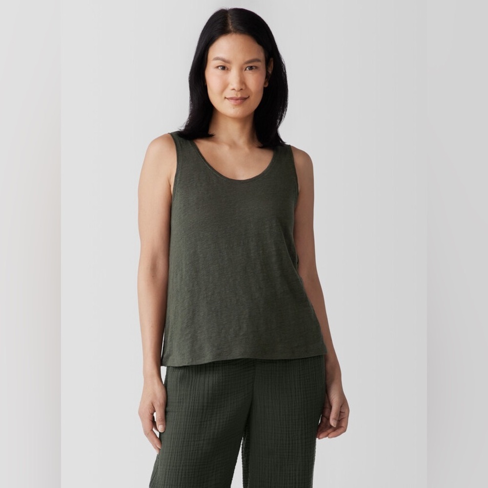 Eileen Fisher Forest Green Tank Top